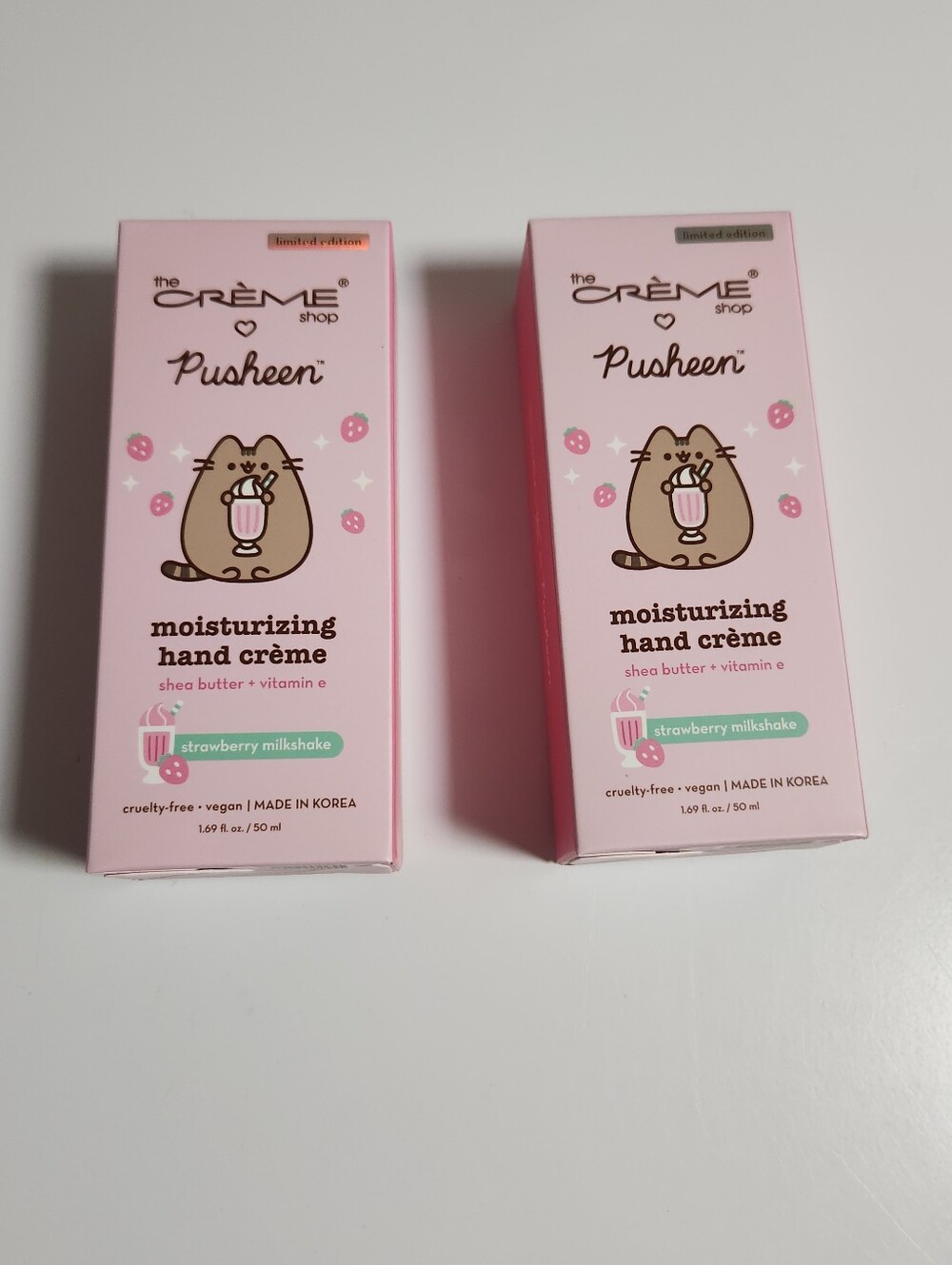 Crème Shop Pusheen Strawberry Milkshake Moisturizing Hand Crème 1.69 Fl Oz